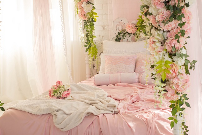 Roze en zalm romantisch en dromerig