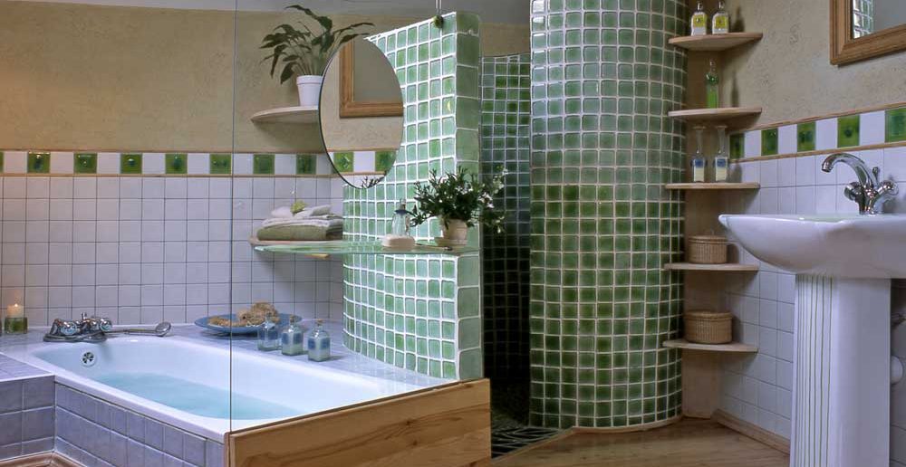 Groen in de badkamer: rustgevend en stijlvol